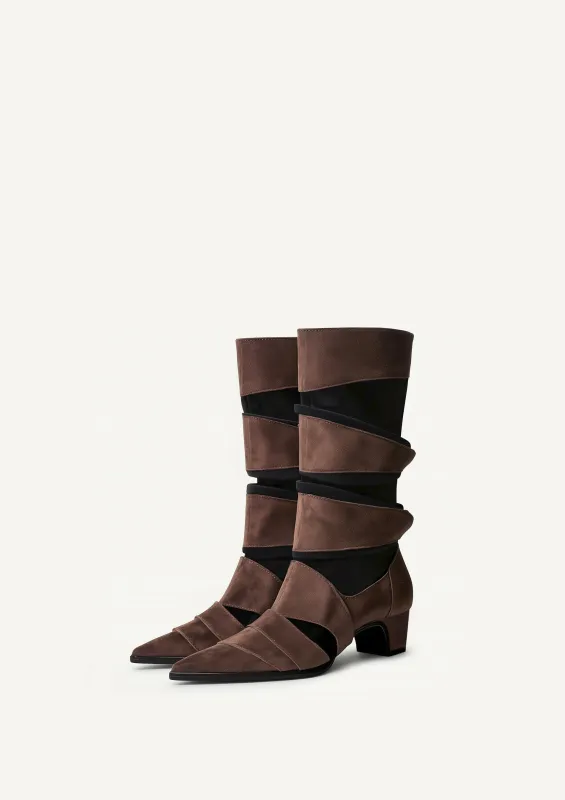 Emily Strap Boots - Brown sold by JW PEI