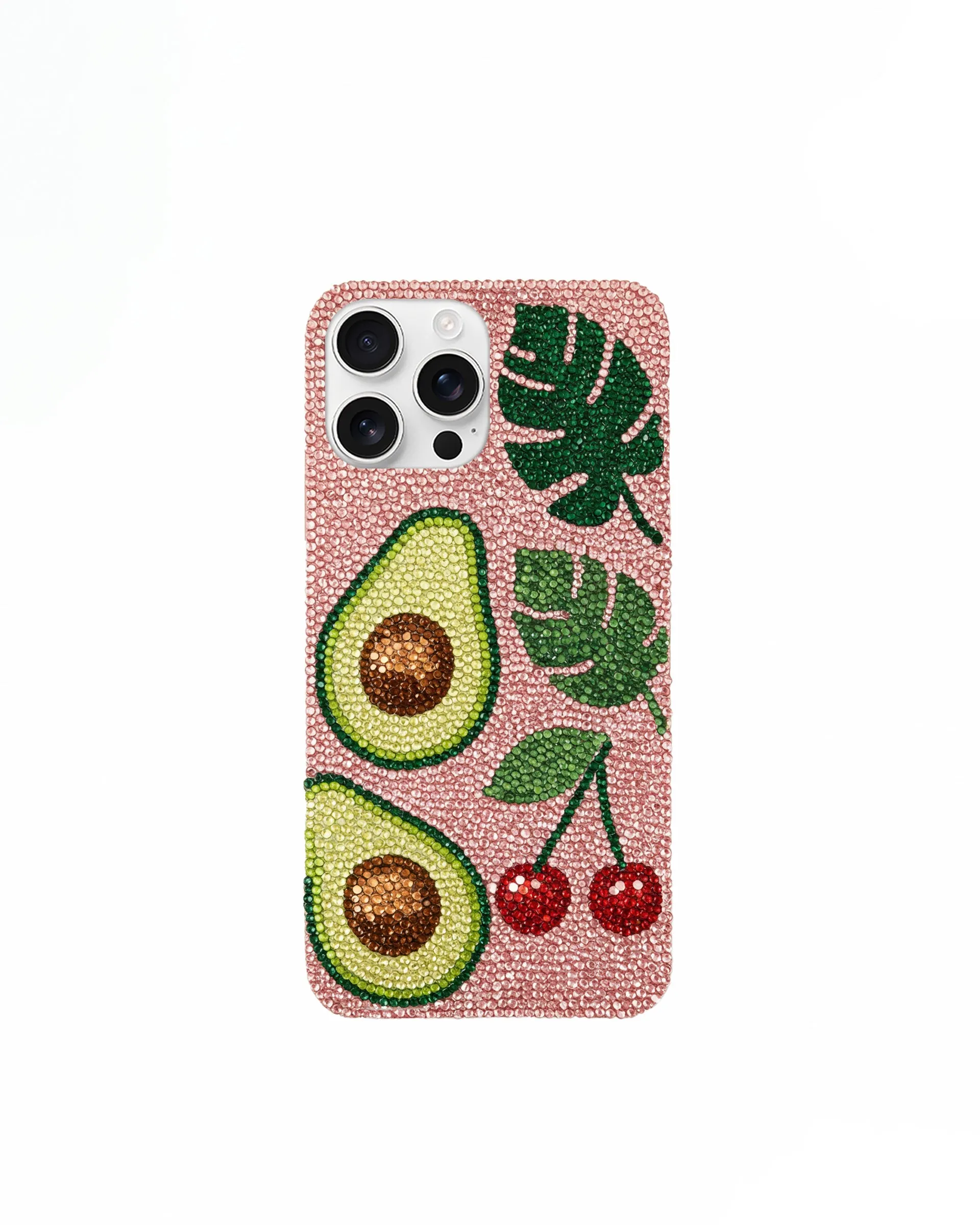 Avocado Cherry Leaf Phone Case – Pink sold by JW PEI