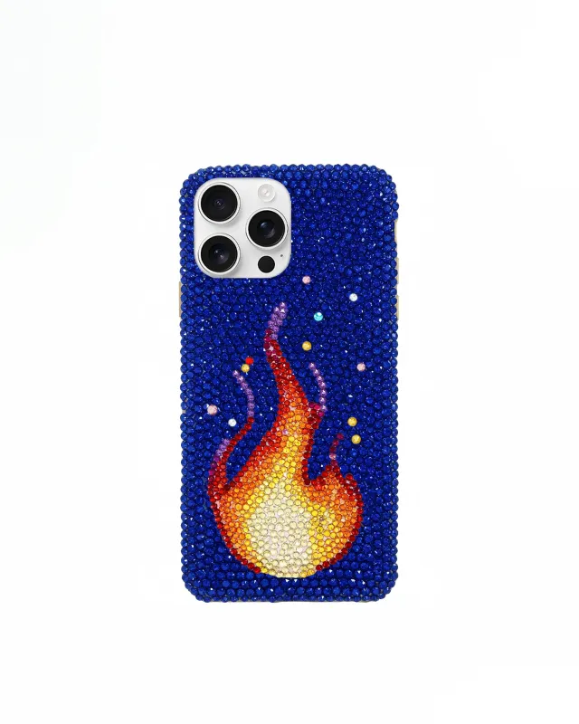 Crystal Flame Phone Case – Blue sold by JW PEI
