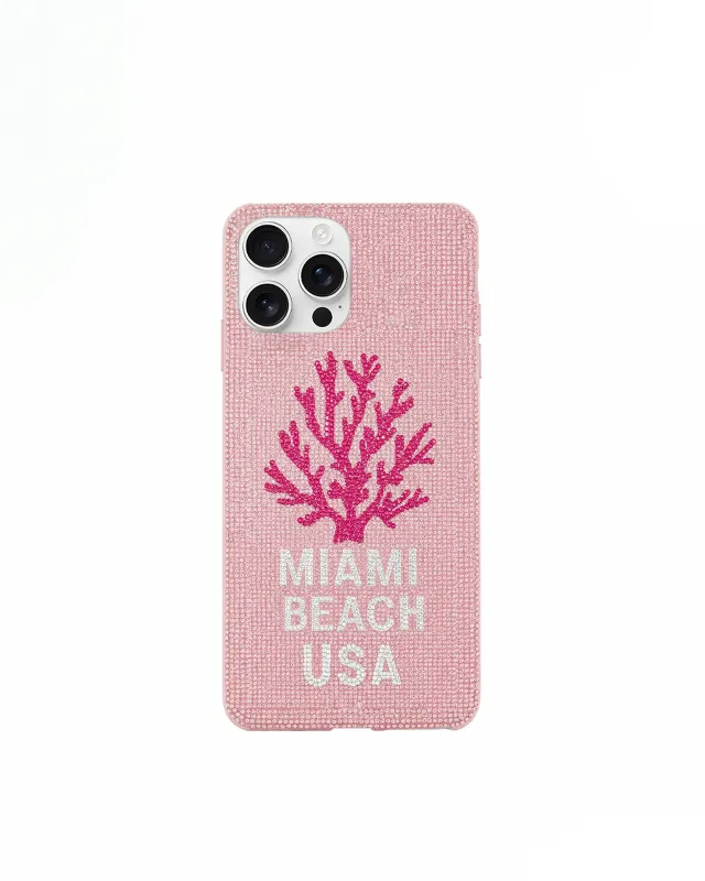 Coral Embellished Phone Case – Pink sold by JW PEI