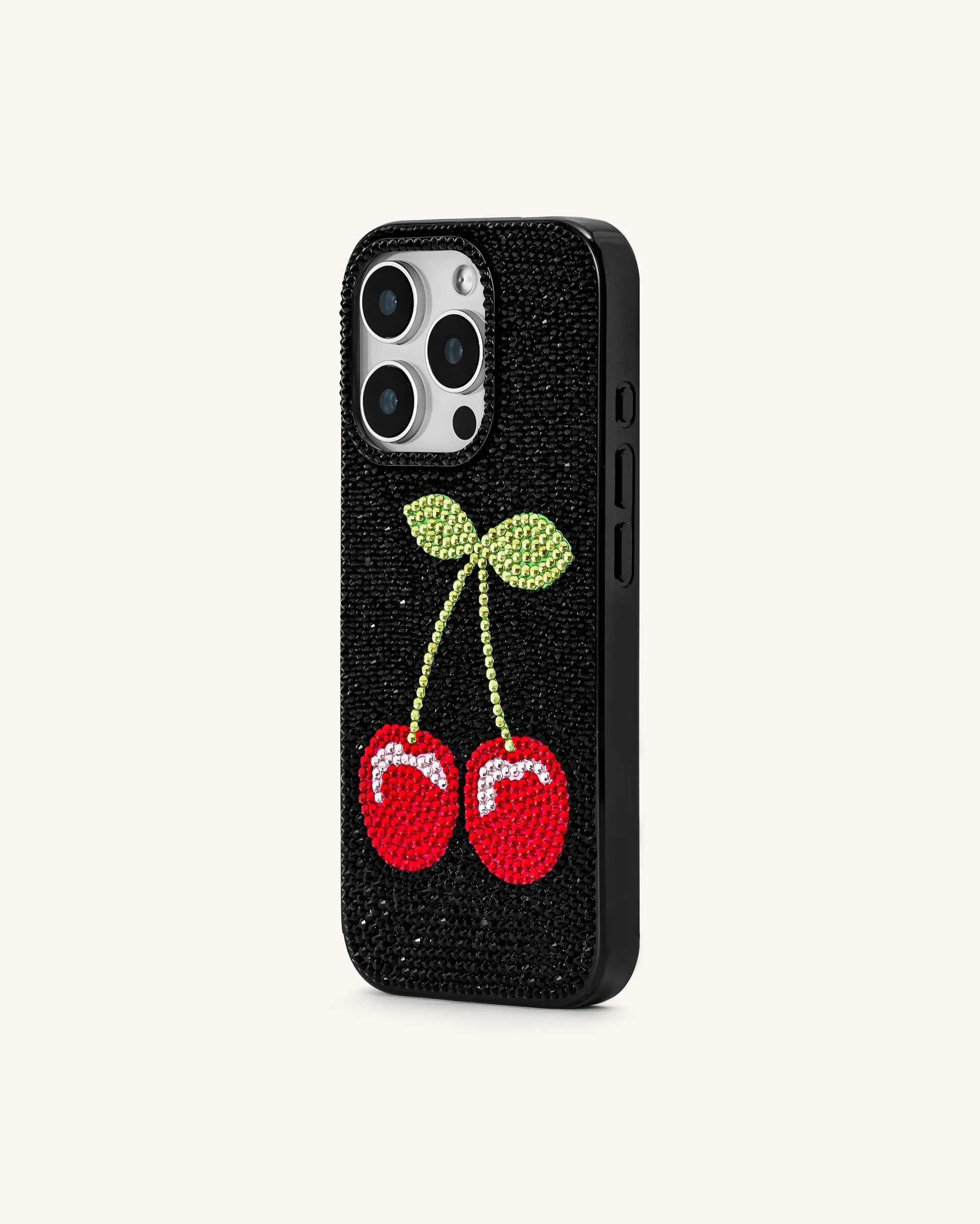 Cherry Phone Case - Multicolor Black sold by JW PEI product image thumbnail 2