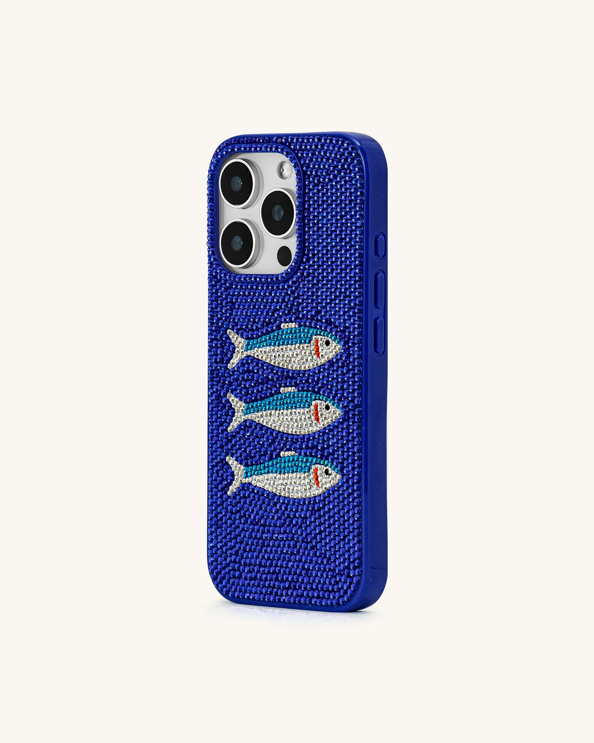 Fish Pattern Phone Case - Blue/White sold by JW PEI product image thumbnail 2