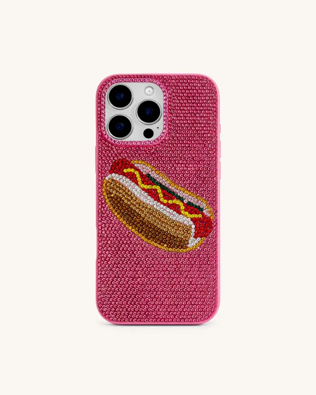 Hot Dog iPhone Case - Multicolor Pink sold by JW PEI