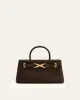 Elora Faux Suede Woven Tote Bag - Dark Brown sold by JW PEI