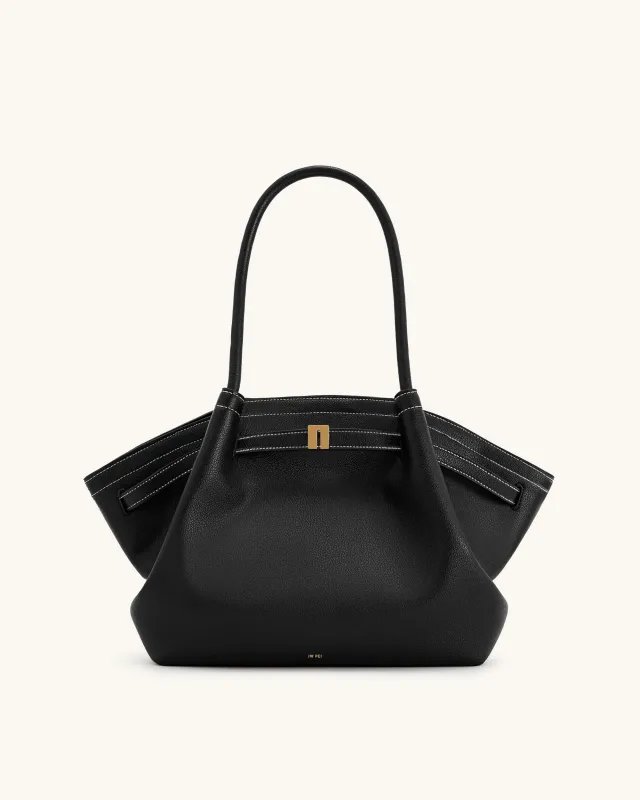 Hana Medium Tote Bag - Black sold by JW PEI