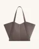 Kiana Large Capacity Faux Suede Tote Bag - Taupe sold by JW PEI