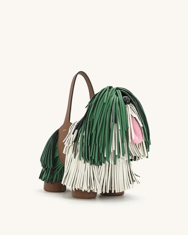Nita Puppy Shape Handbag - Green sold by JW PEI