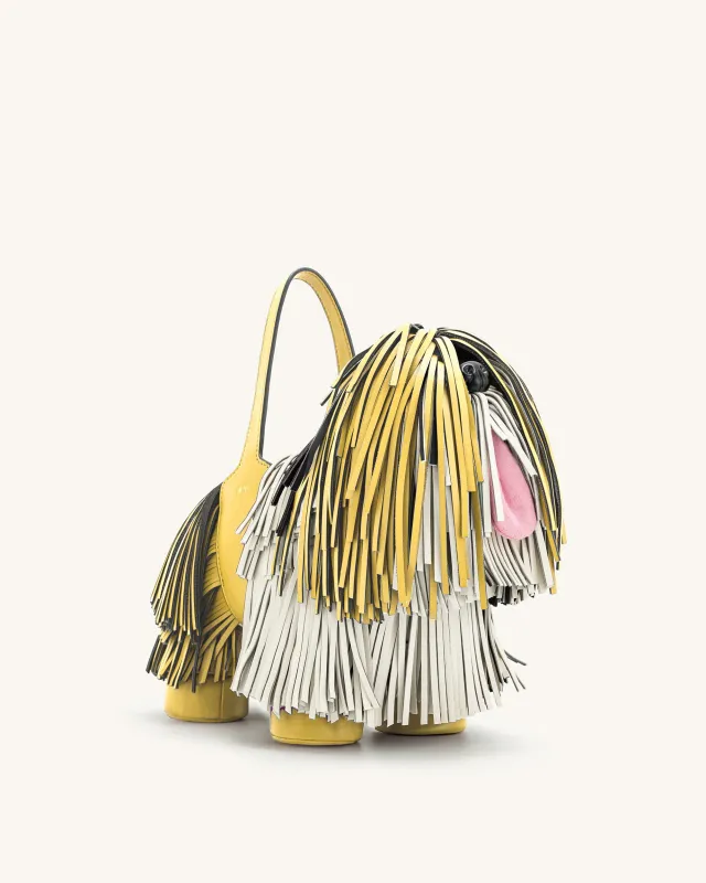 Nita Puppy Shape Handbag - Yellow sold by JW PEI