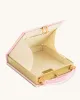 Taya Orchid Motif Book Shape Clutch Bag - Pink sold by JW PEI