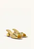 Ellie Braided Sphere Heel Mules - Gold sold by JW PEI