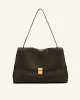 Hilary Woven Shoulder Bag - Dark Olive sold by JW PEI