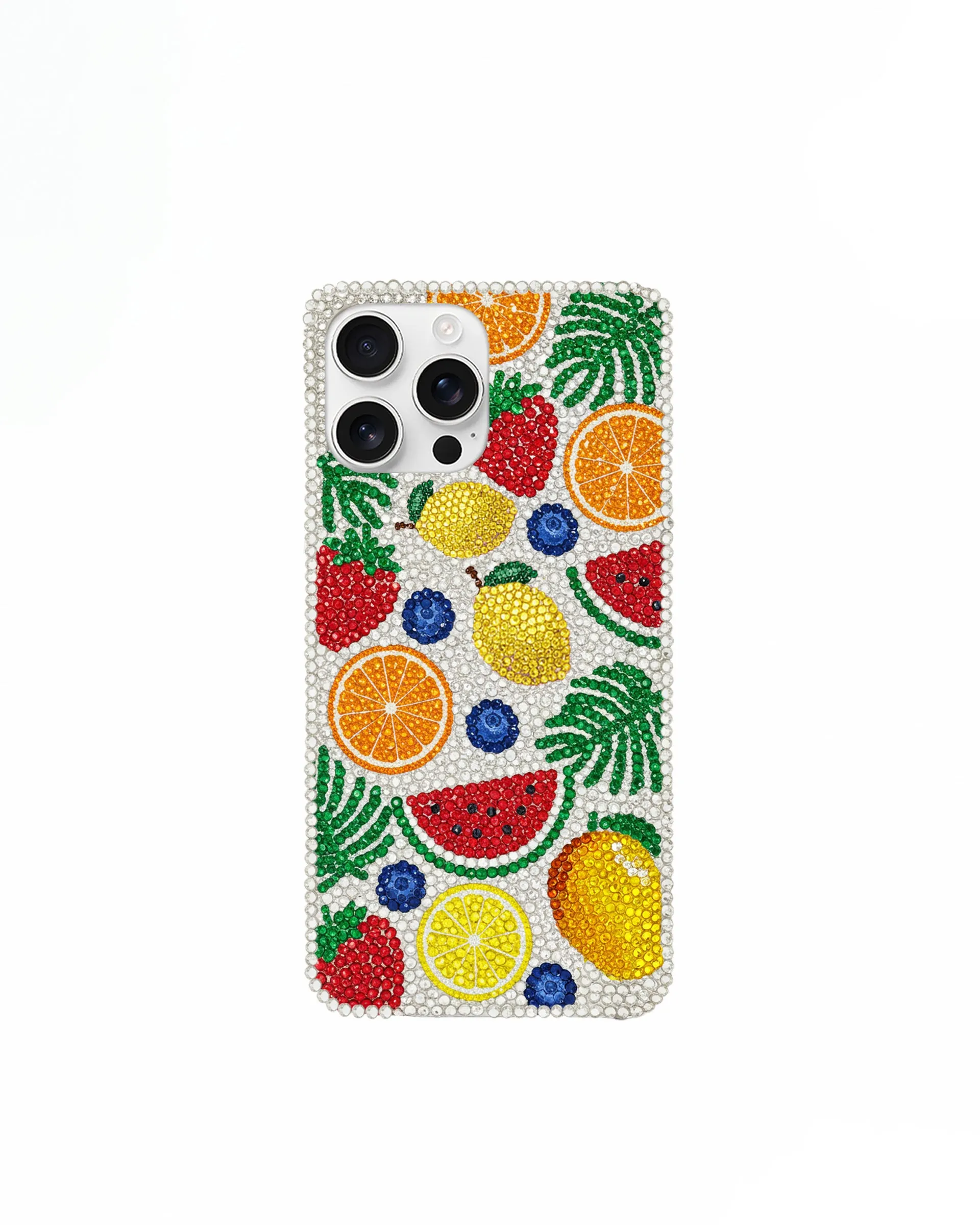 Fruit Artificial Crystal Phone Case – White sold by JW PEI