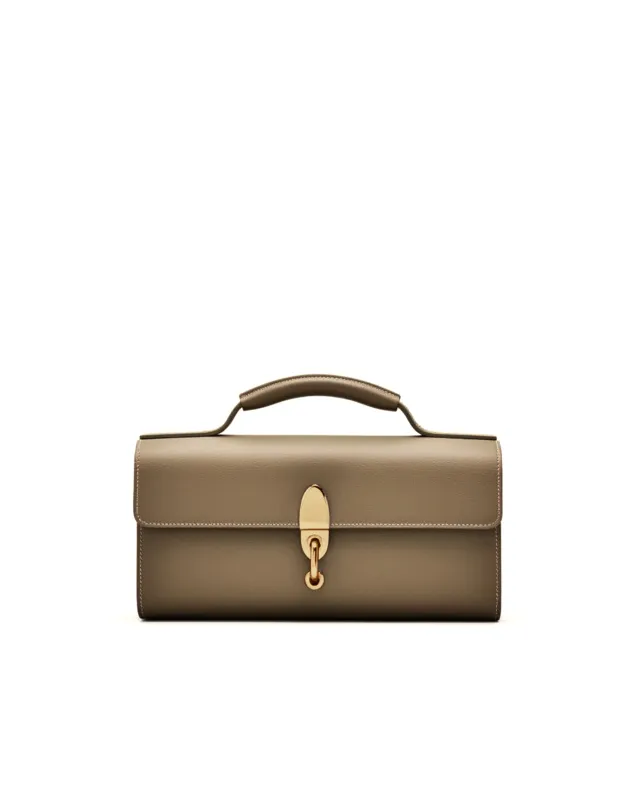 Leah Top Handle Bag - Brown sold by JW PEI