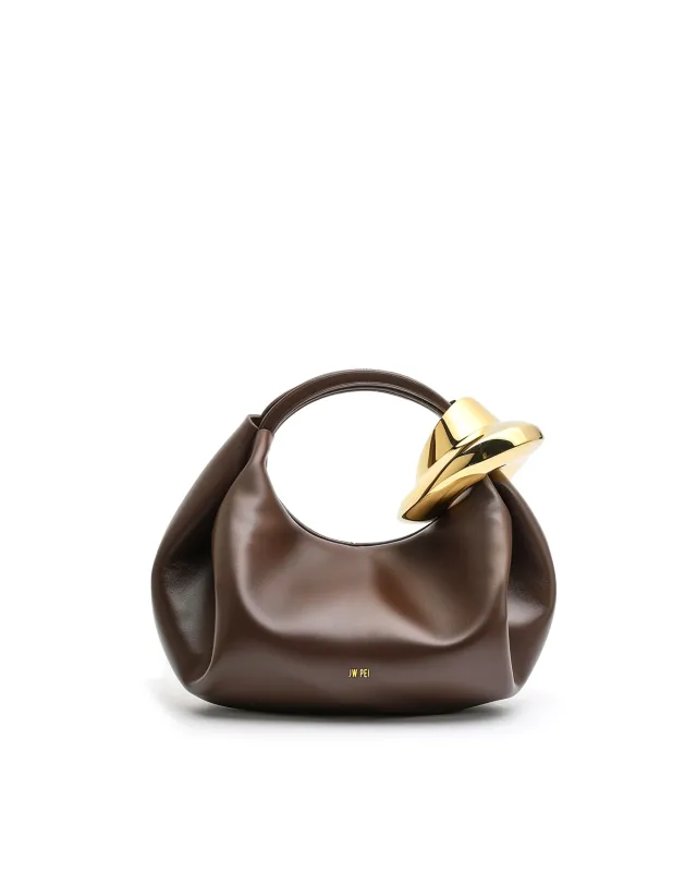 Mira Ring Handle Bag - Brown sold by JW PEI