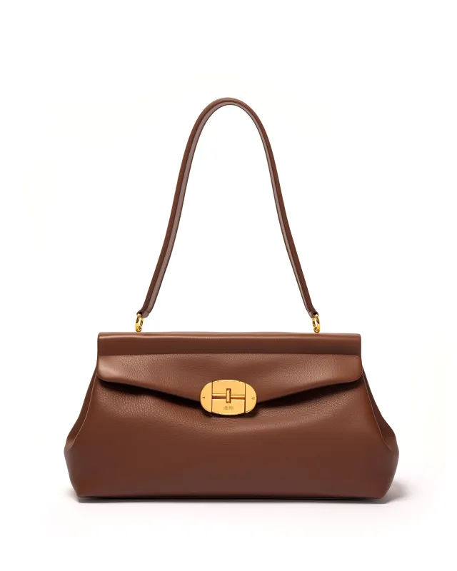Maya Flap Shoulder Bag - Brown sold by JW PEI