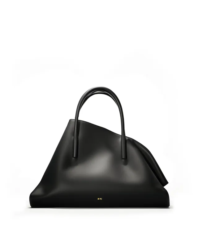 Mya Irregular Top Handle Bag - Black sold by JW PEI