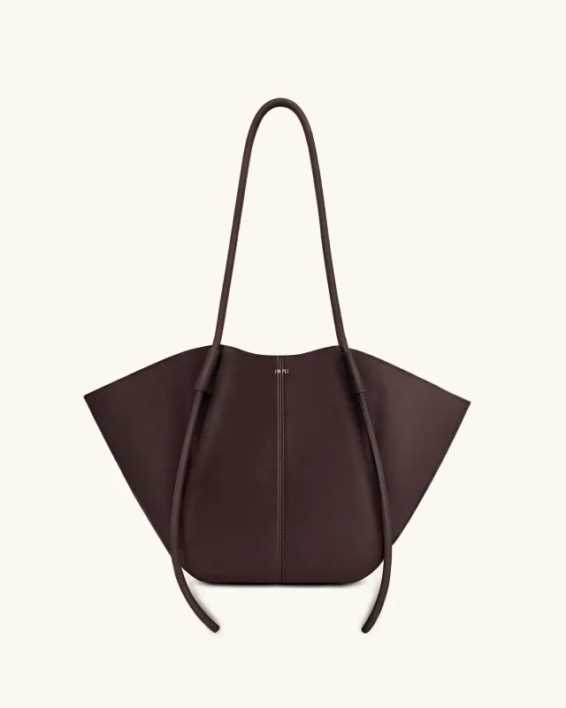 Nala Wide Tote Bag - Deep Brown sold by JW PEI
