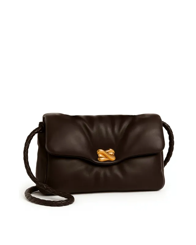 Mila Knot Crossbody Bag - Brown sold by JW PEI
