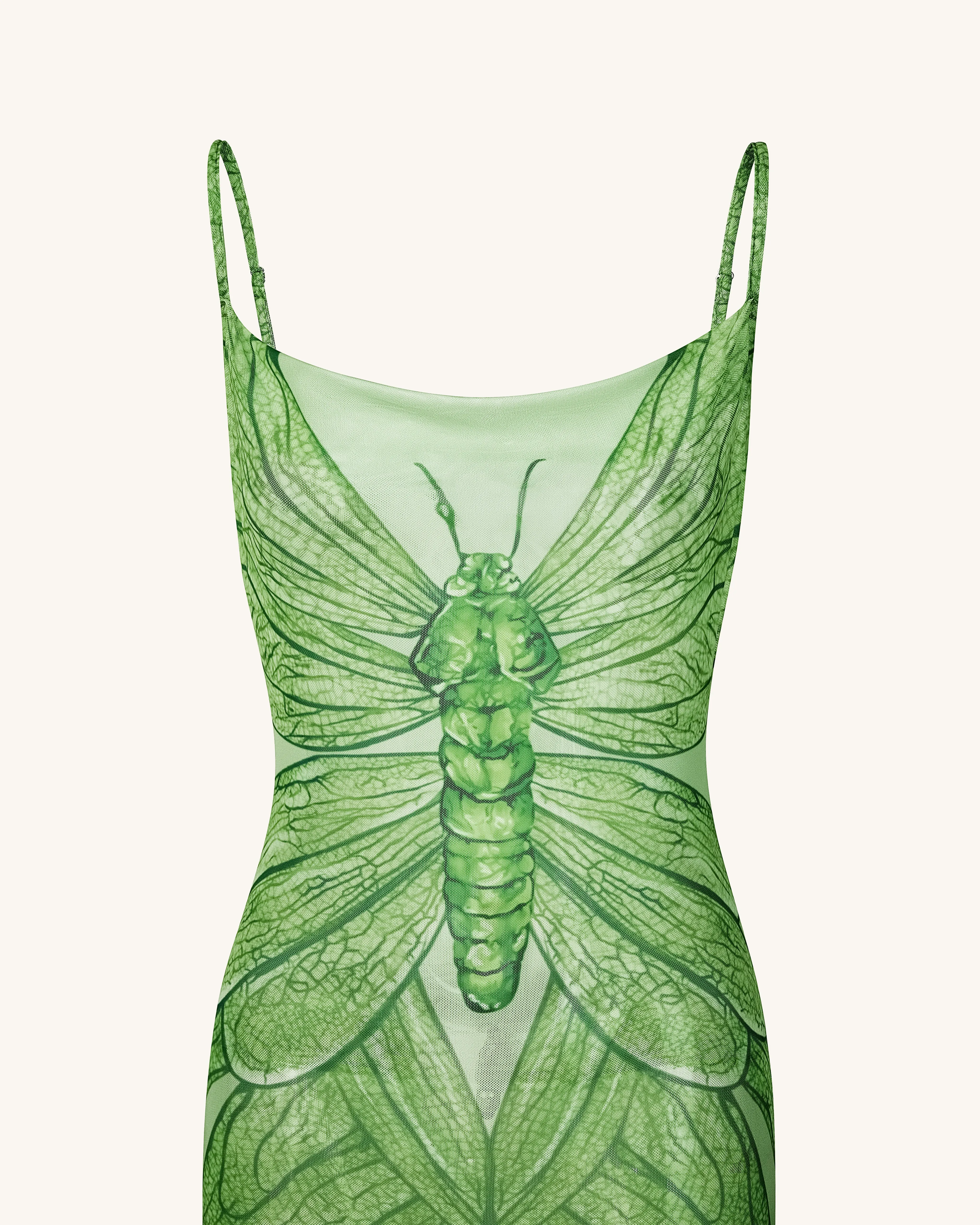 Dragonfly Totem Maxi Dress - Green sold by JW PEI product image thumbnail 4