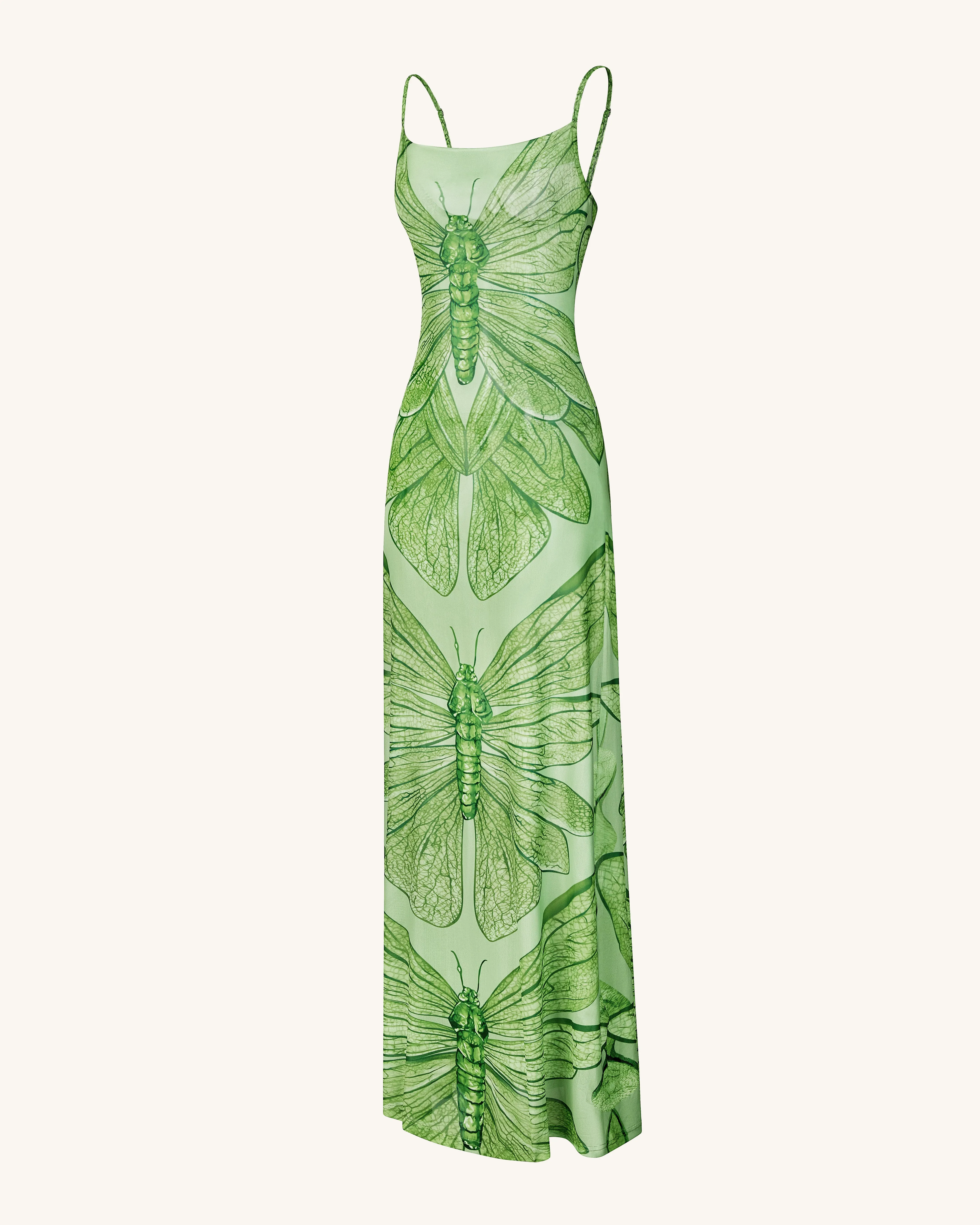 Dragonfly Totem Maxi Dress - Green sold by JW PEI product image thumbnail 2