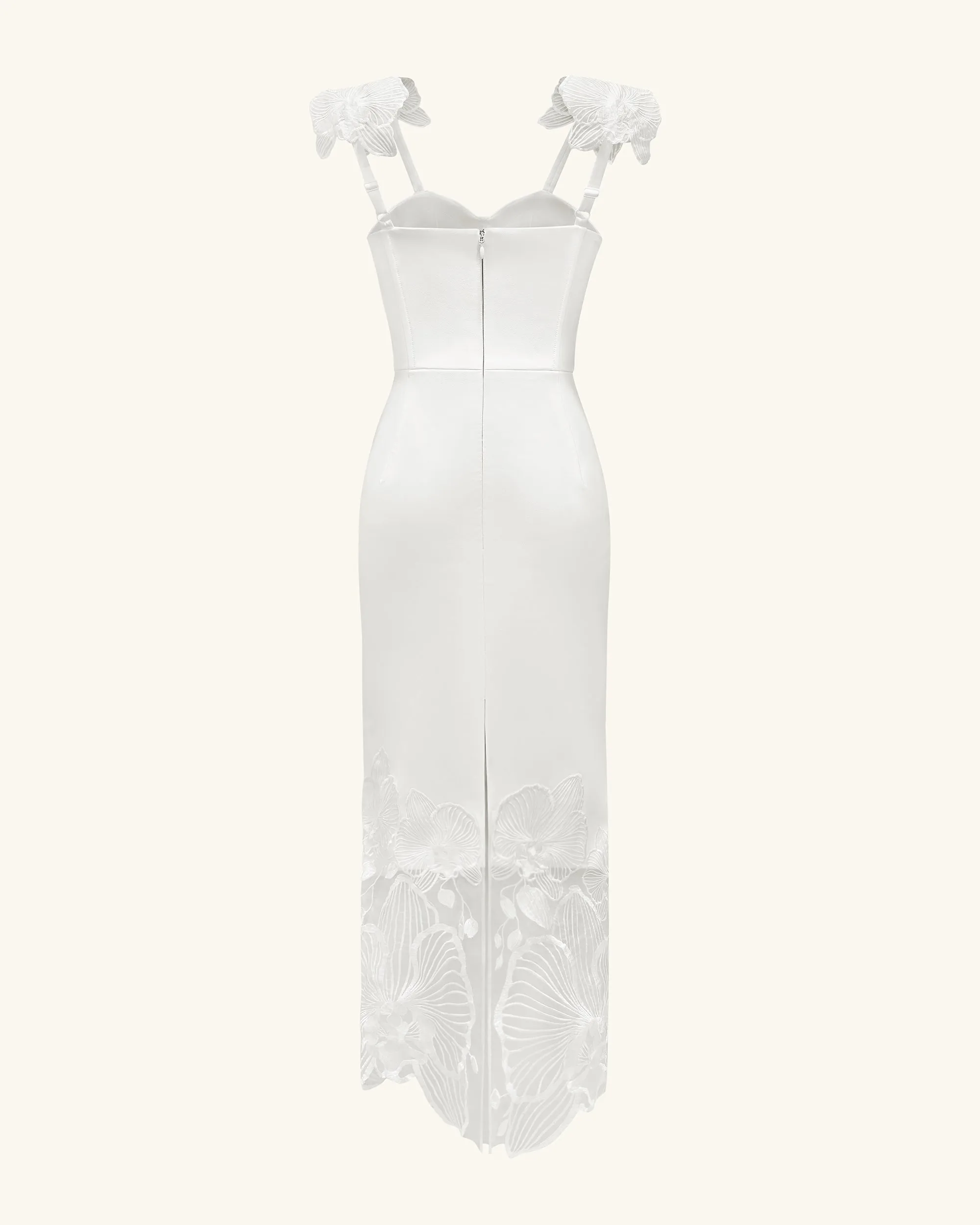 Orchid Embroidered Corset Dress - White sold by JW PEI product image thumbnail 4