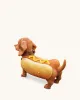 Dachshund Hot Dog Bag - Brown/Yellow sold by JW PEI