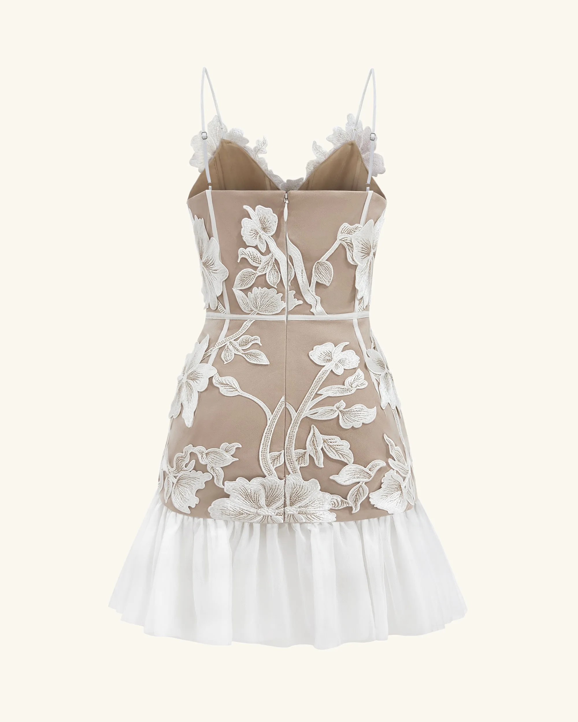 Floral Sling Mini Dress - White sold by JW PEI product image thumbnail 4