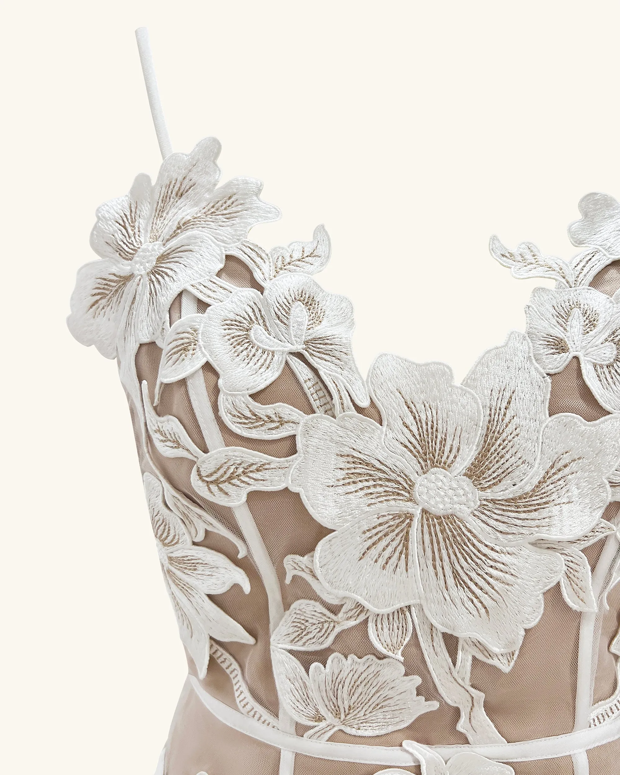 Floral Sling Mini Dress - White sold by JW PEI product image thumbnail 5