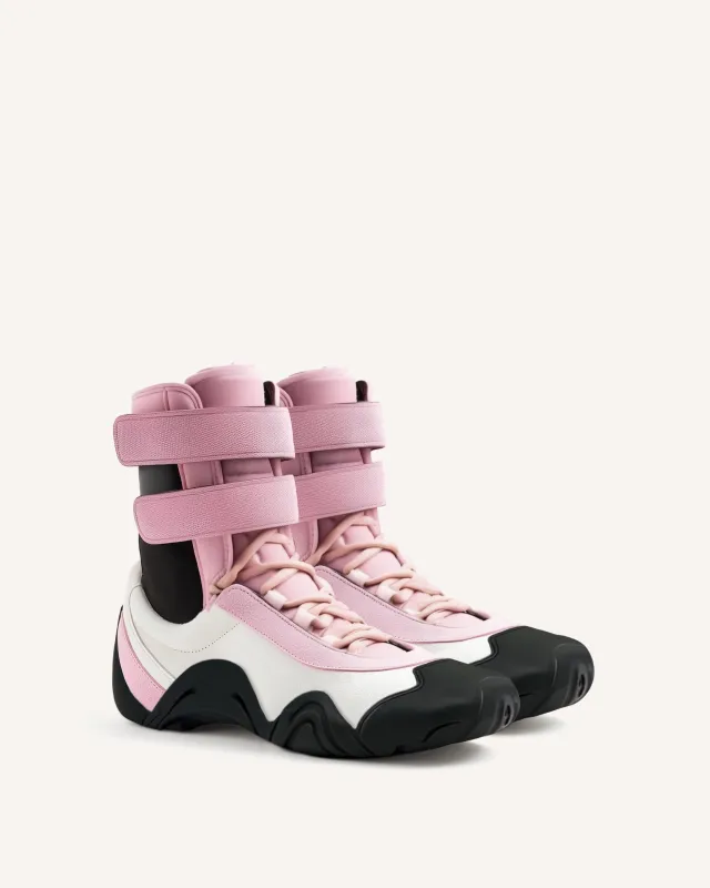 Caitlin Double-Strap High-top Sneakers - Pink Mix sold by JW PEI