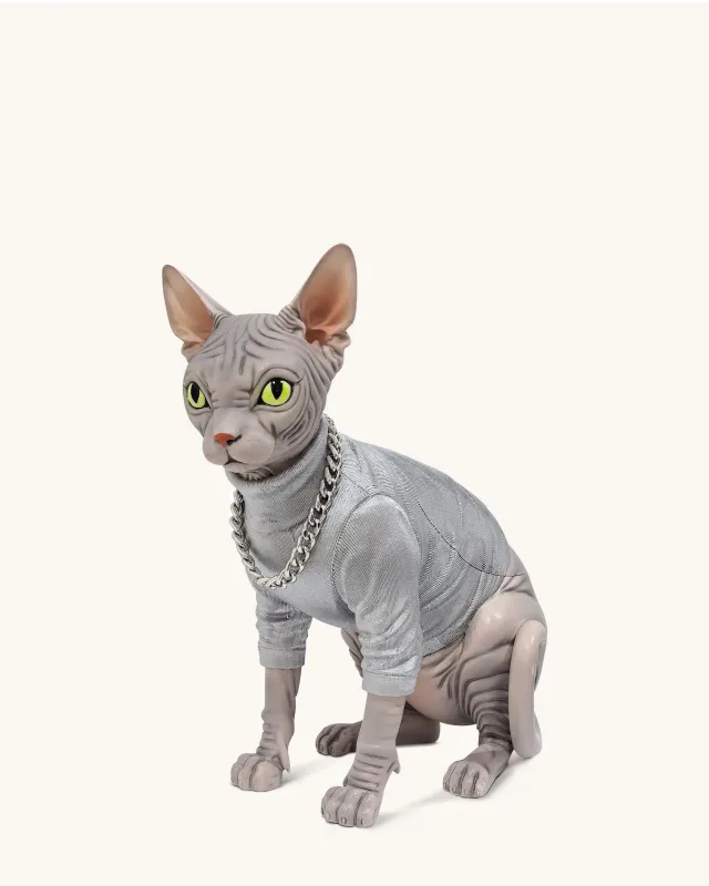 Sadie Cat Clutch - Silver/Grey sold by JW PEI