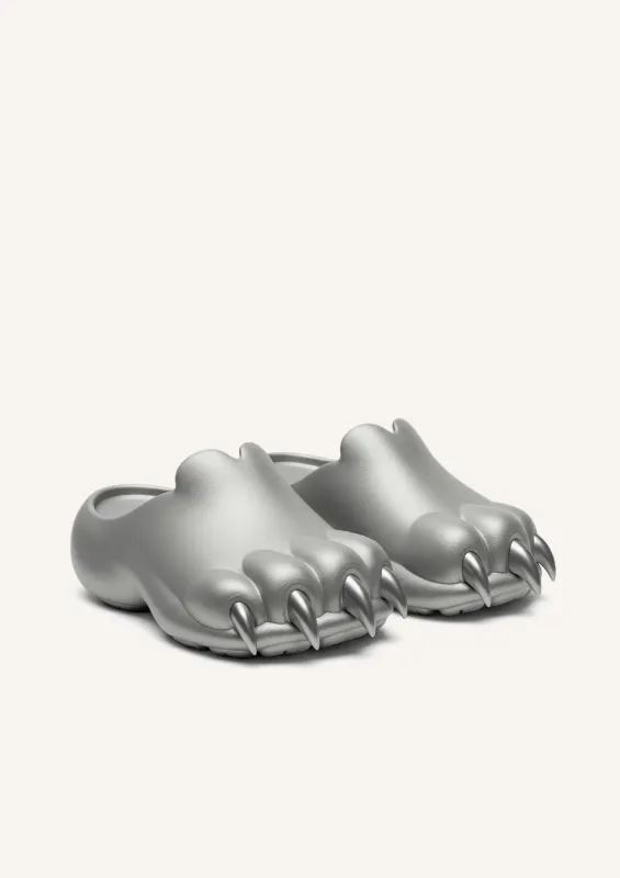 Luna Paw Slides – Silver sold by JW PEI