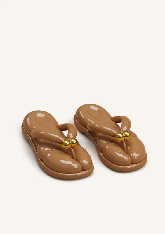 Bella Puffy Sandals – Brown sold by JW PEI