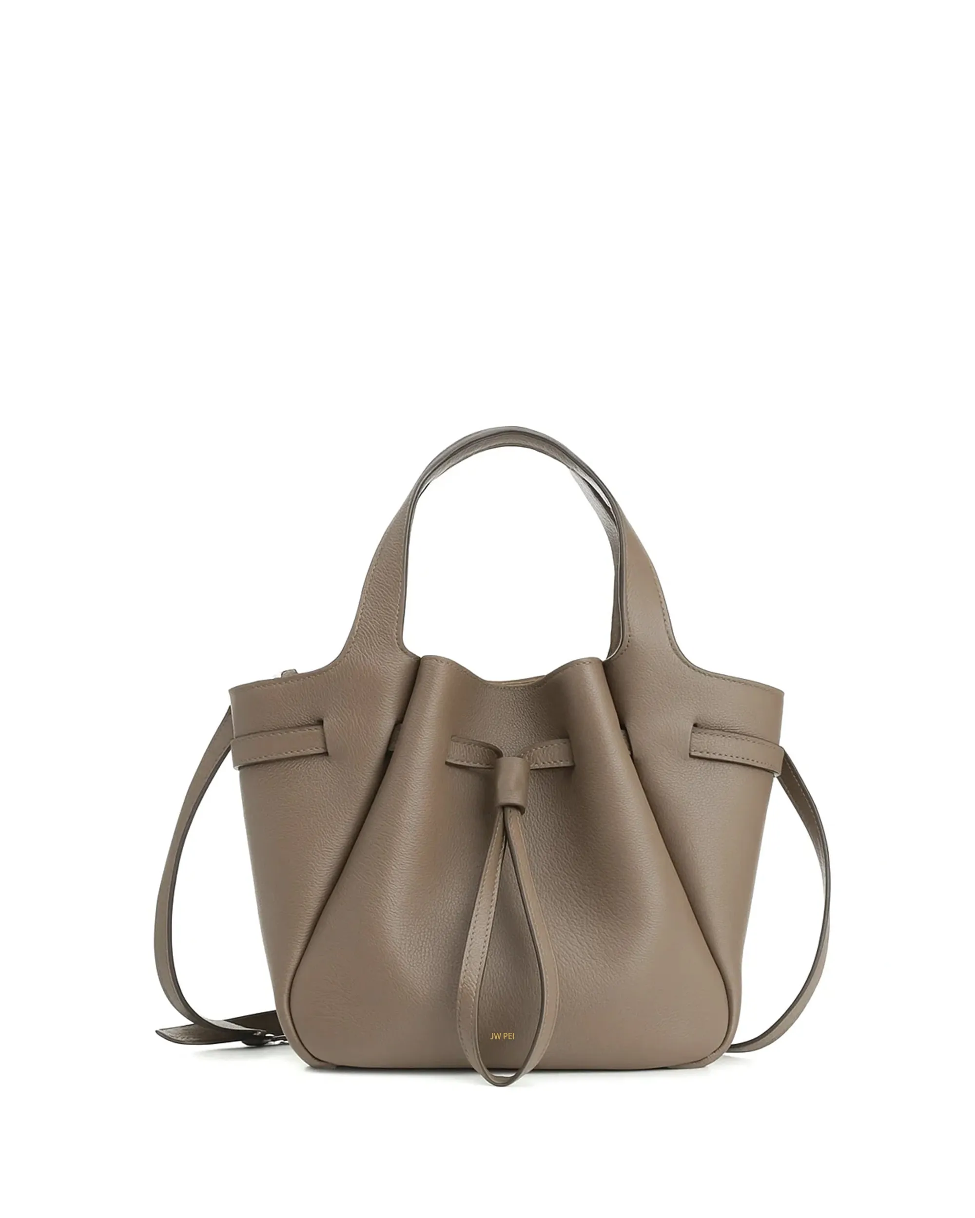 Avery Drawstring Bucket Bag - Taupe sold by JW PEI