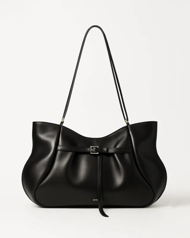 Alia Curved Shoulder Bag - Black sold by JW PEI