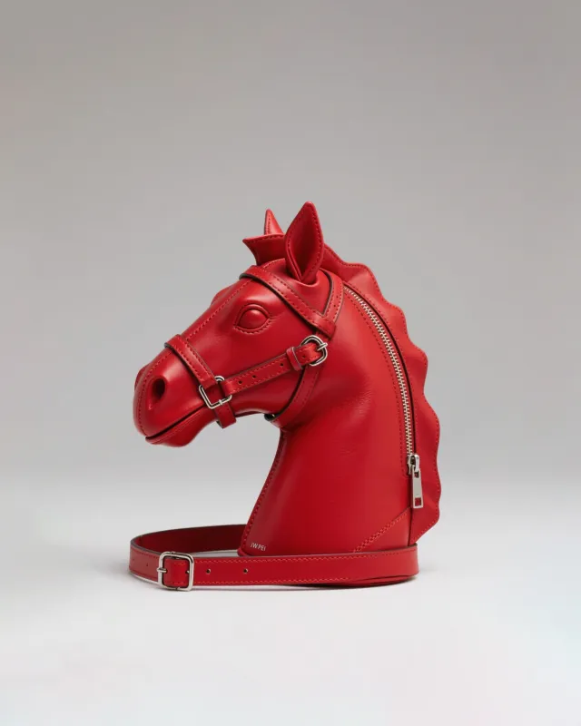 Nova Horse Head Crossbody Bag - Red sold by JW PEI