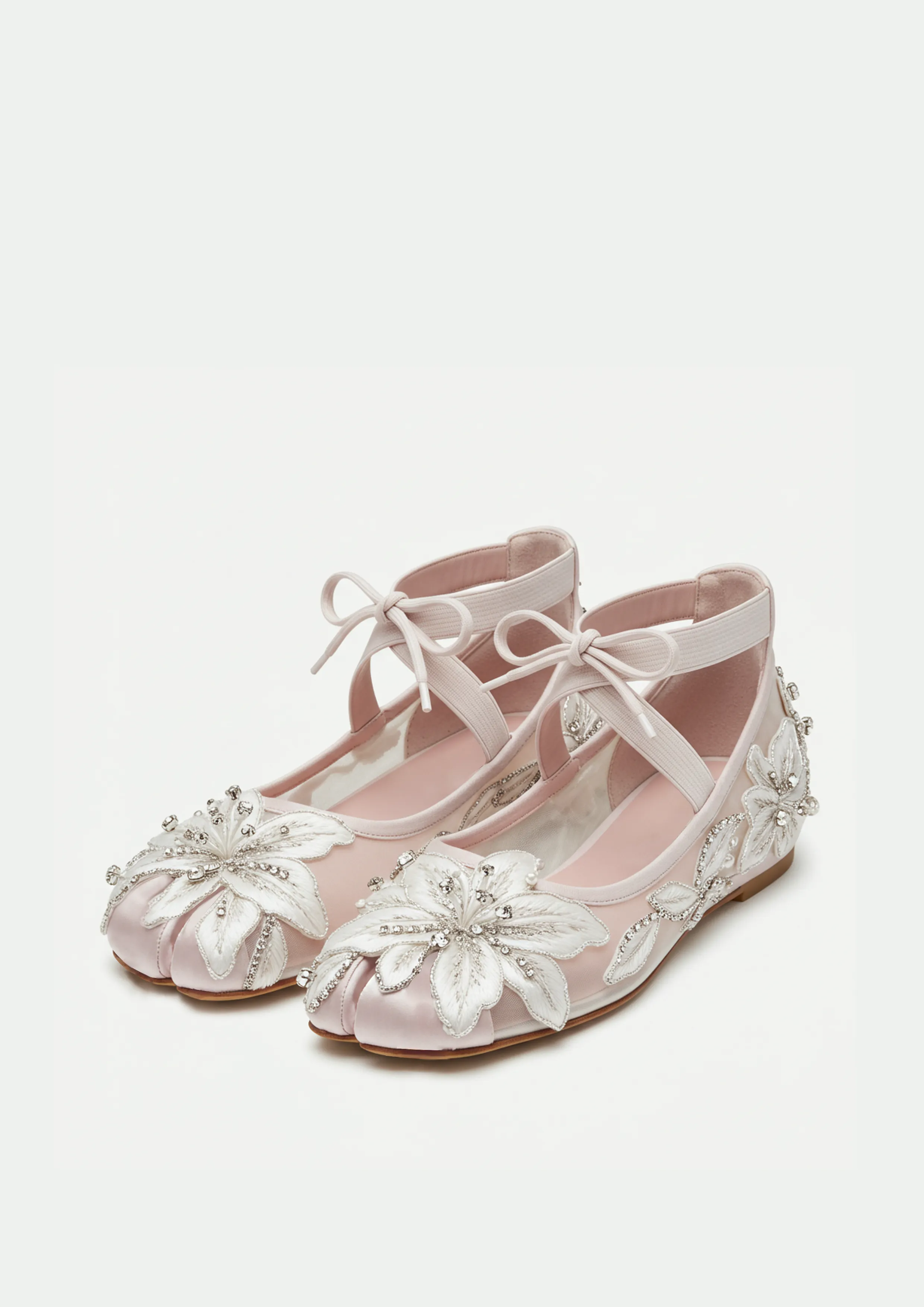 Hazel Embellished Flats – Pink sold by JW PEI