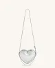 Arlene Heart Shaped Bag - Silver sold by JW PEI