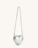 Arlene Heart Shaped Bag - Silver sold by JW PEI