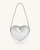 Arlene Heart Shaped Bag - Silver sold by JW PEI