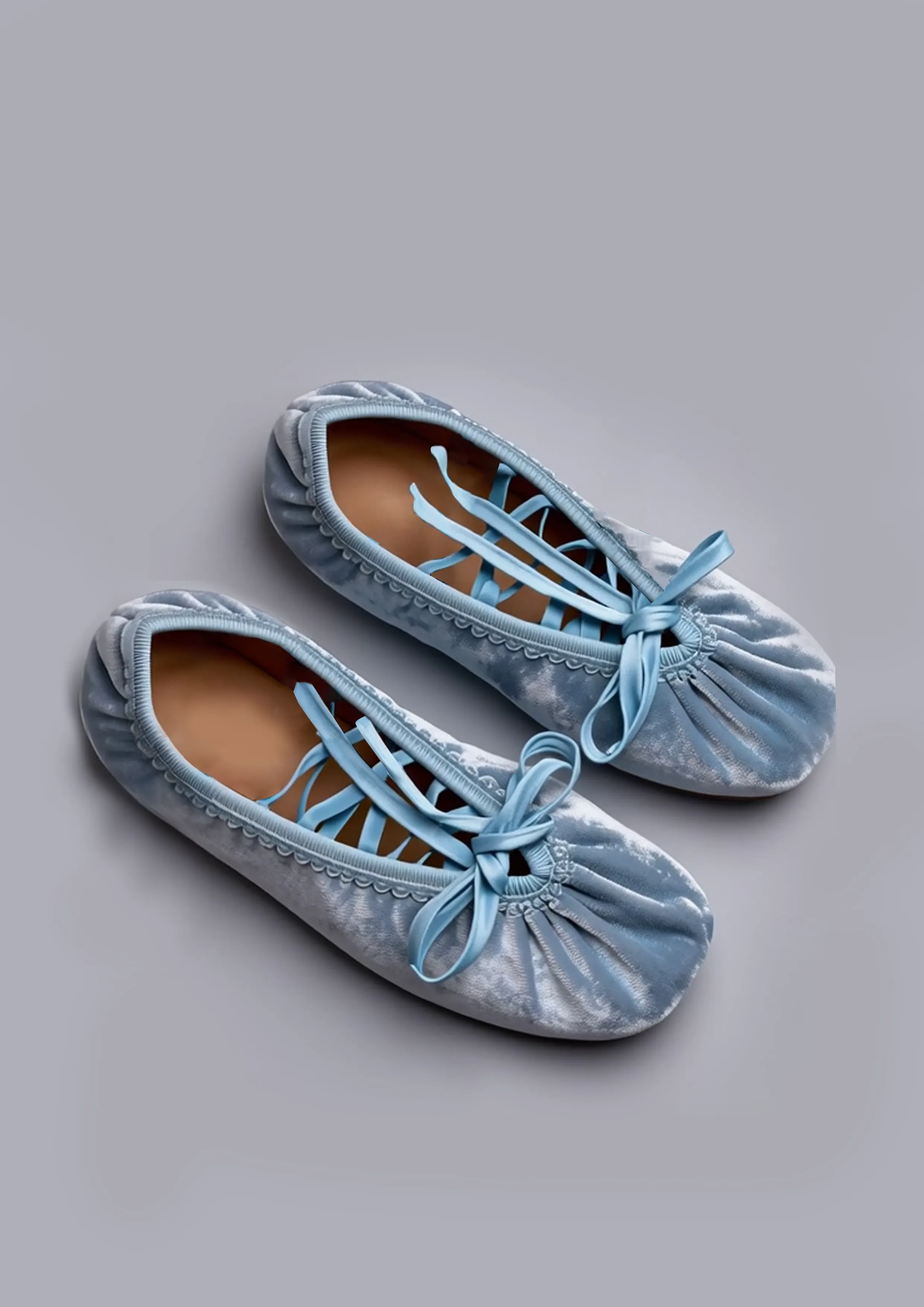Hazel Velvet Ballet Flats – Blue sold by JW PEI product image thumbnail 2