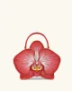 Flora Orchid Shaped Top Hand Bag - Red sold by JW PEI