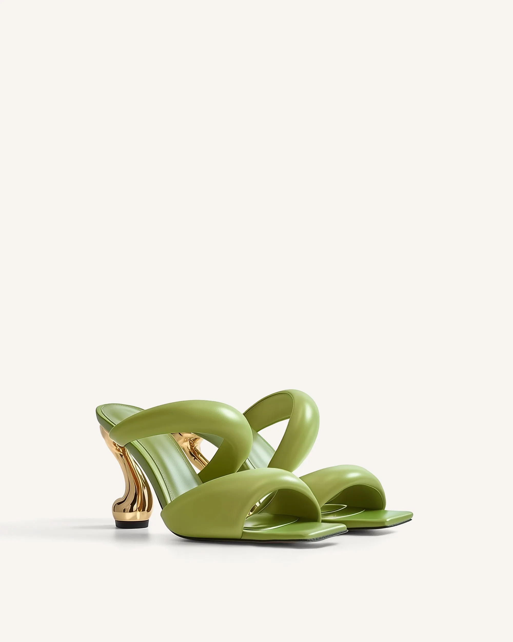 Hannah Double Strap Heel Mules - Green sold by JW PEI product image thumbnail 2