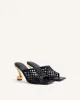 Hannah Woven Heel Mules - Black sold by JW PEI