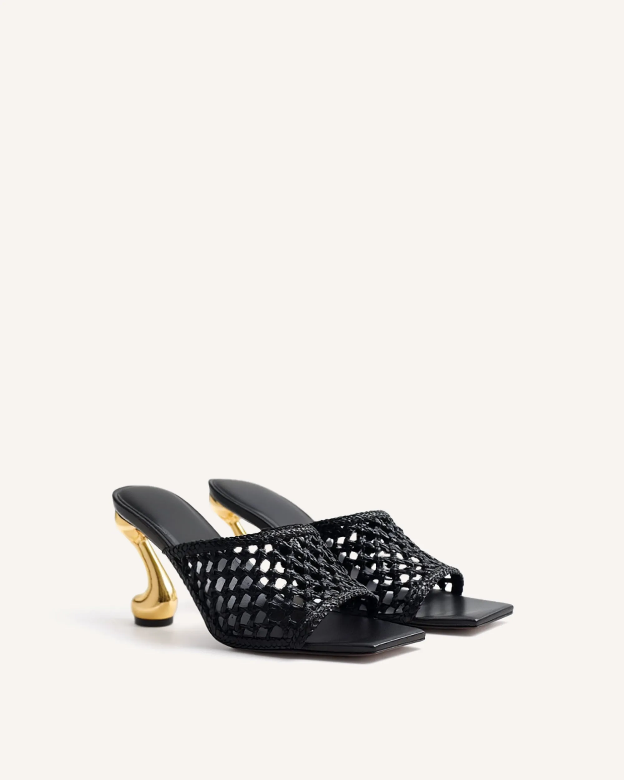 Hannah Woven Heel Mules - Black sold by JW PEI product image thumbnail 2