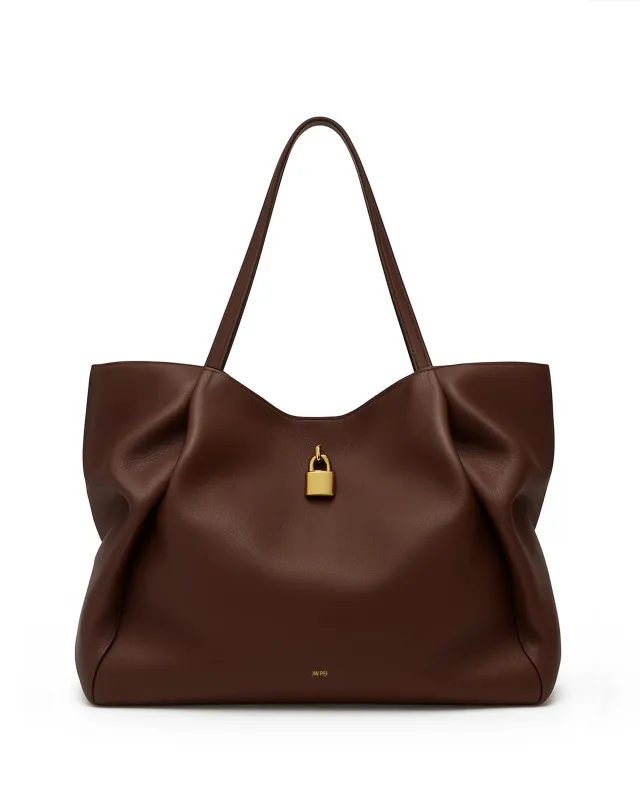 Mia Padlock Tote - Brown sold by JW PEI
