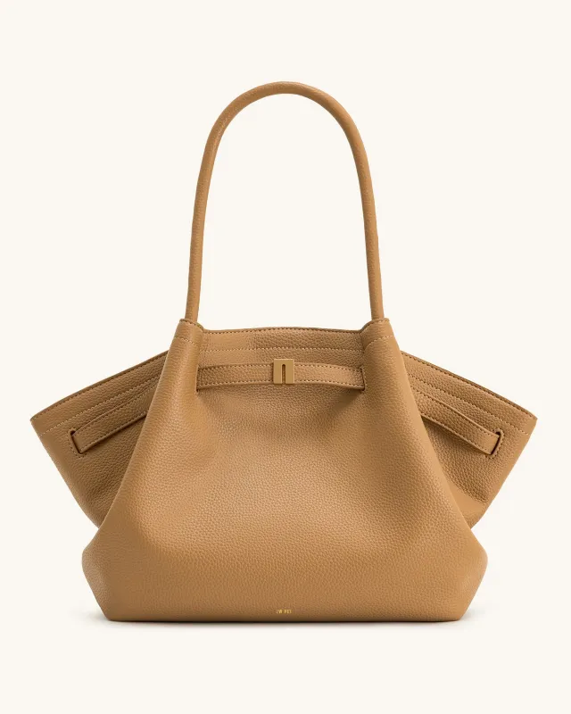 Hana Large Tote Bag - Latte Color sold by JW PEI