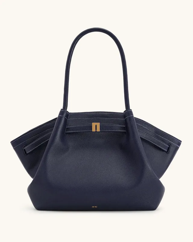 Hana Large Tote Bag - Navy sold by JW PEI