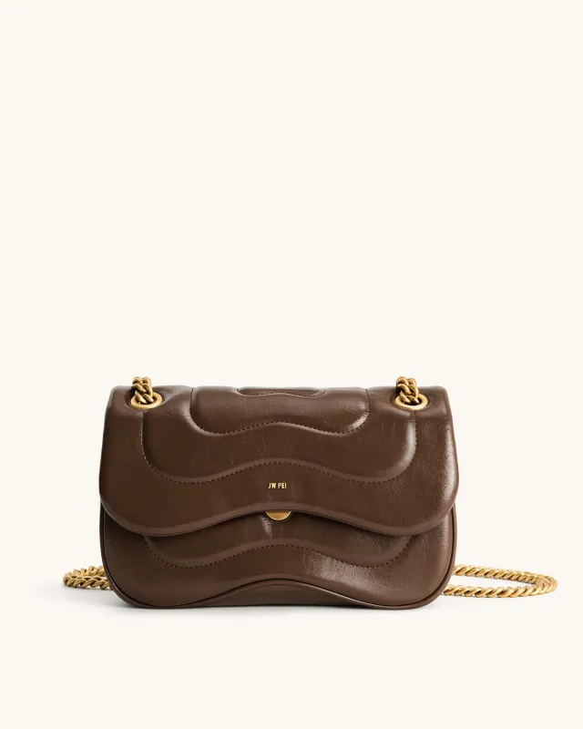 Tina Quilted Chain Crossbody - Tortoise Brown sold by JW PEI