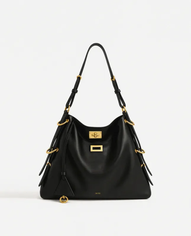 Mia Slouch Shoulder Bag - Black sold by JW PEI