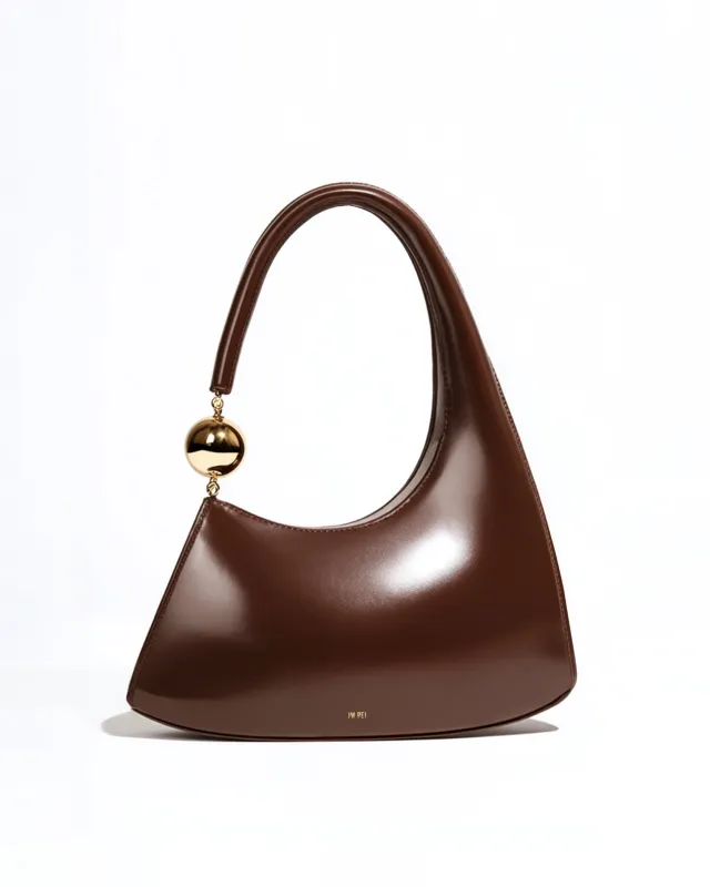 Cora Crescent Shoulder Bag - Brown sold by JW PEI
